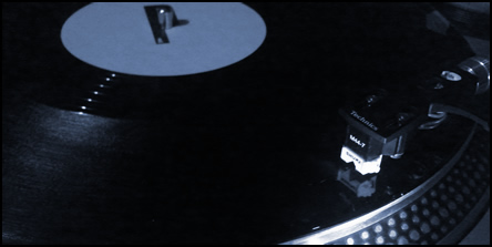 Turntable with Portishead "Cowboys" 12-inch single.